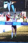 Bobby Clay wins the junior womens 4k BUPA Great Edinburgh Cross Country. Photo: David T. Hewitson/Sports for All Pics